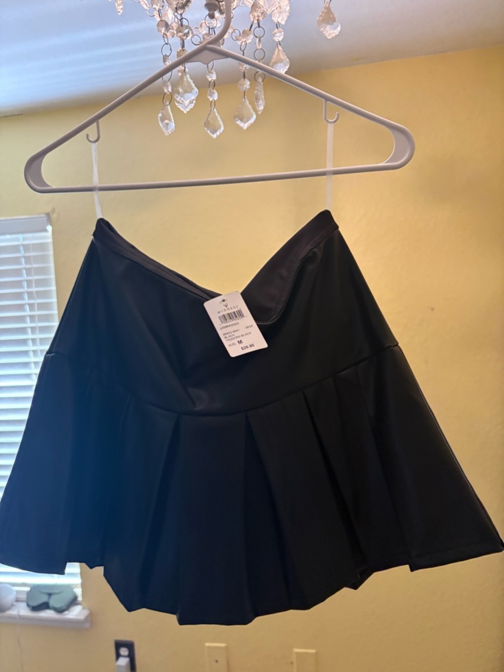 Windsor Black Pleated Skater Skirt